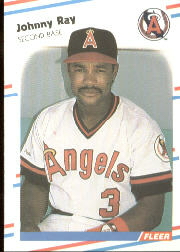 1988 Fleer Baseball Cards      502     Johnny Ray